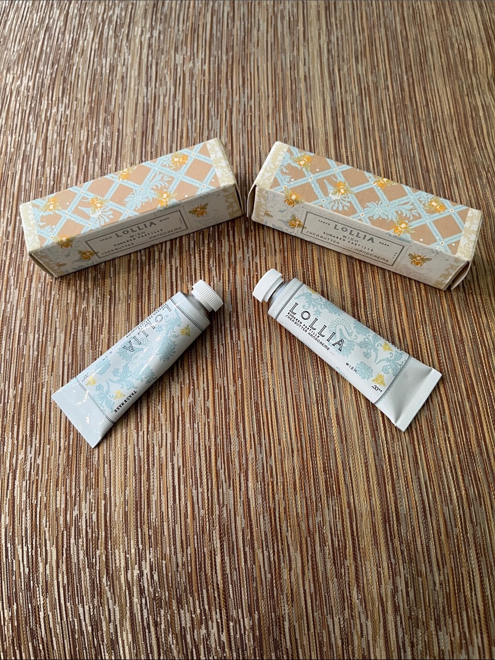 (2) Lollia Handcreme Tube .33 oz Travel Mini